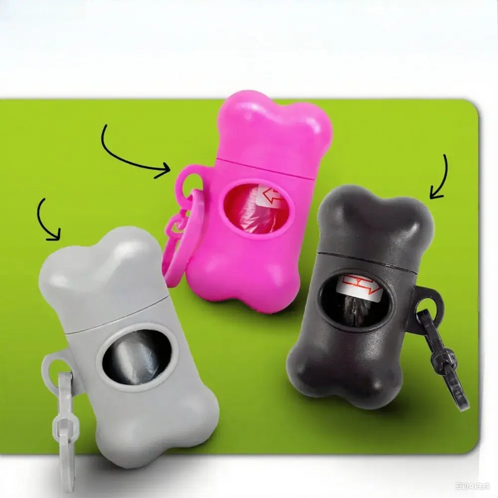 Dog Portable Poop Bag Solid Color Printed Pet Garbage Bag Clean Poop Bags Pet Poop Bag For Dogs Litter and Housewife