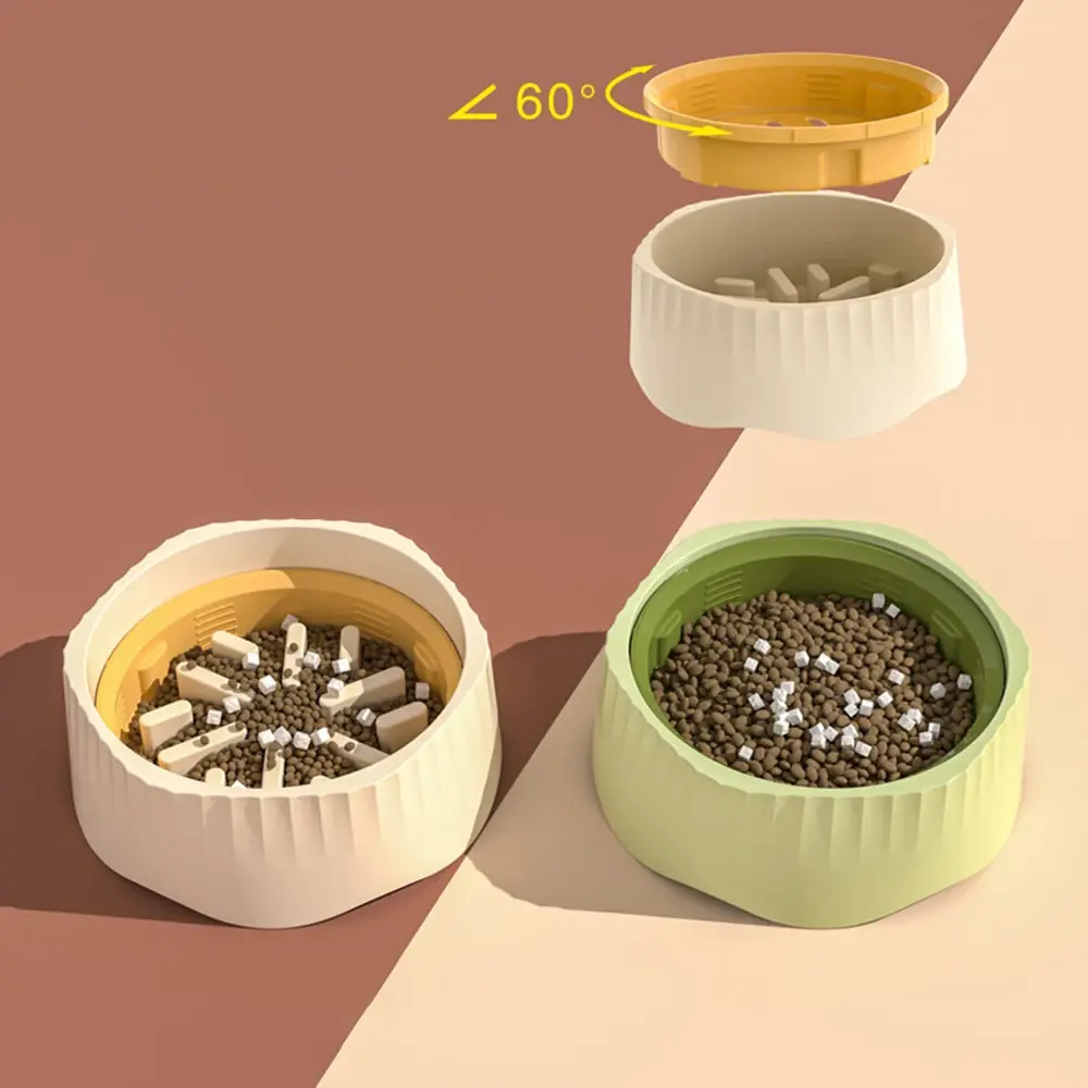 High Quality 2 in 1 Pet Slow Feeder Bowls Safe Feeding Easy to Clean Detachable Bowl Slow Eating Bowls Pet Supplies