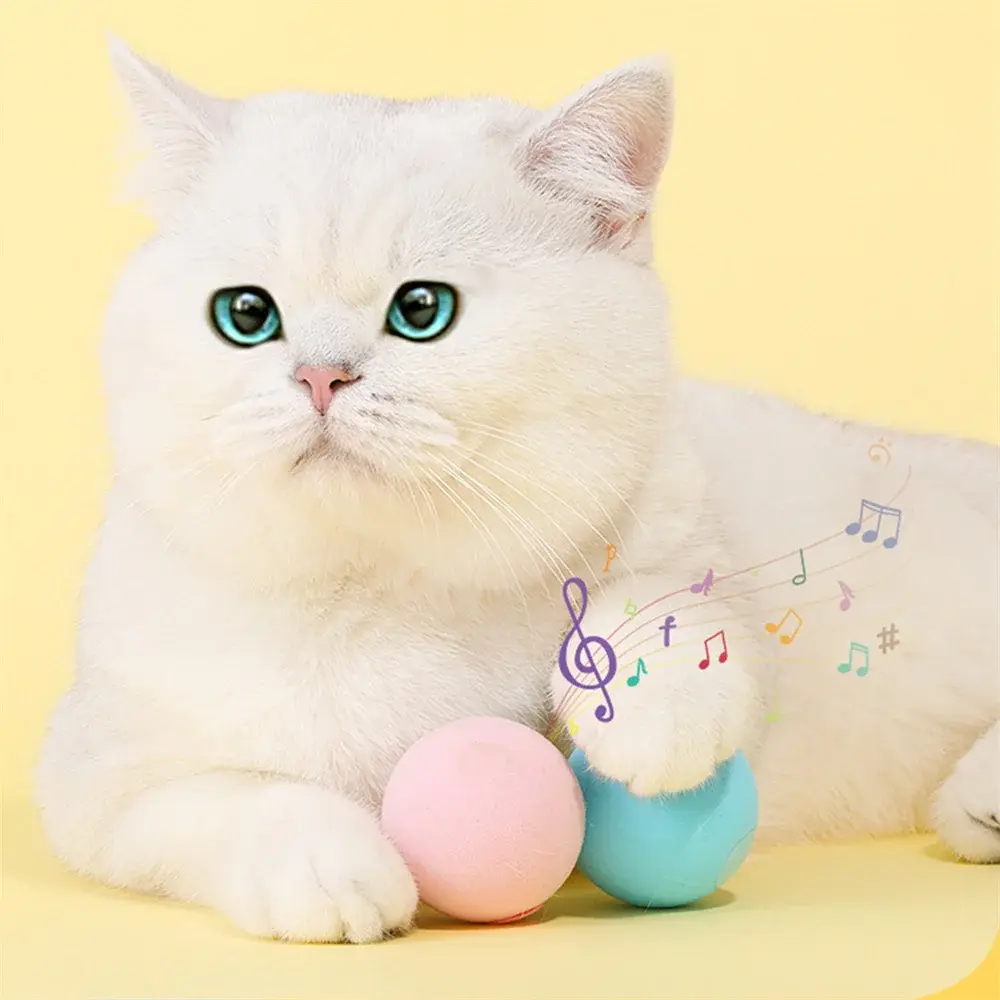 Pet Cat Toys Smart Interactive Ball Catnip Cat Training Toy Pet Playing Ball for Kitten Kitty Pet Squeaky Toy Supplies Products