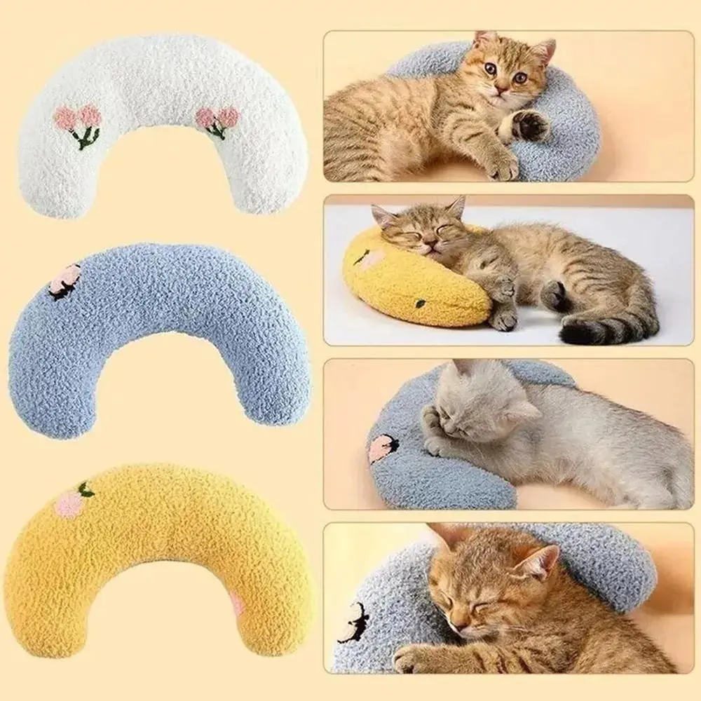 Pet Little Pillow Toys U-Shaped Neck Protector Deep Sleep for Puppy Kitten Pillow Dog Cat Headrest Sleeping Pillow Pet Supplies