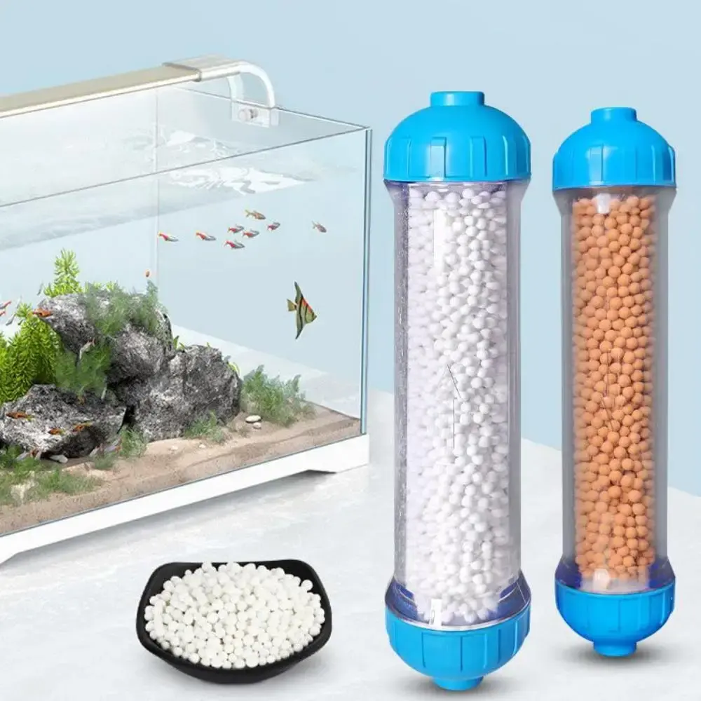 Aquarium Filter Housing Refillable T33 Housing DIY Fill Water Filter Bottle Fittings Water Purifier Aquarium Filter Accessories