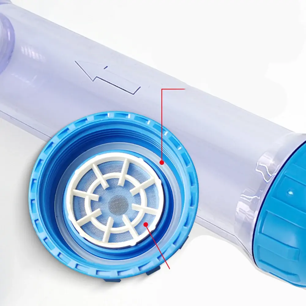 Aquarium Filter Housing Refillable T33 Housing DIY Fill Water Filter Bottle Fittings Water Purifier Aquarium Filter Accessories
