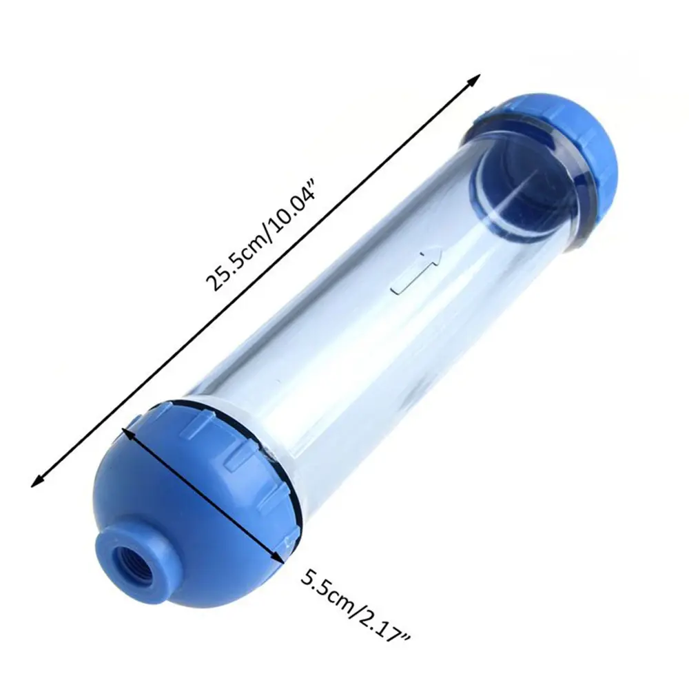Aquarium Filter Housing Refillable T33 Housing DIY Fill Water Filter Bottle Fittings Water Purifier Aquarium Filter Accessories
