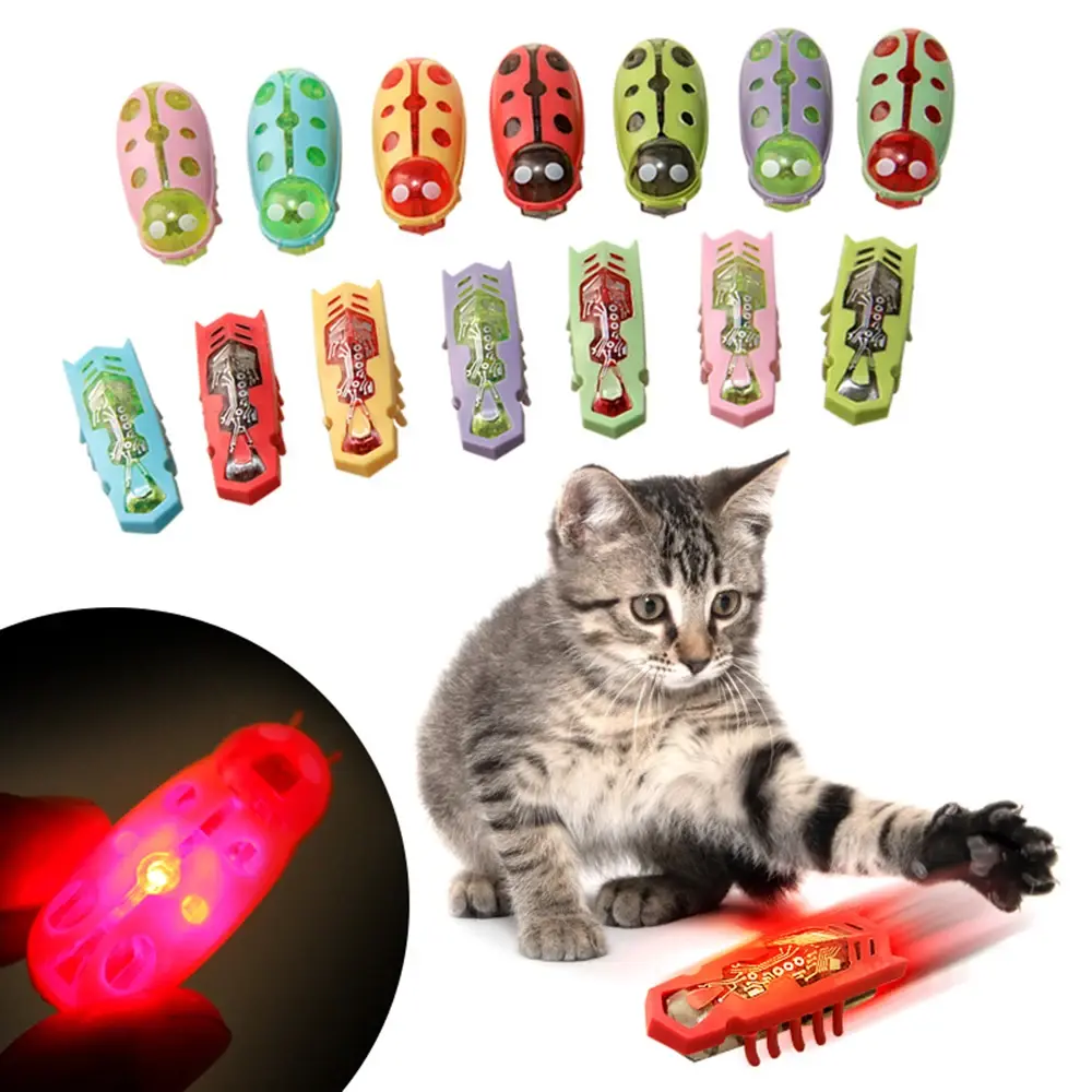 Pet Electronic Insect Mouse Toys for Cat Dog Automatic Flip Turns Electric Bug Cat Interactive Toy Pet Supplies