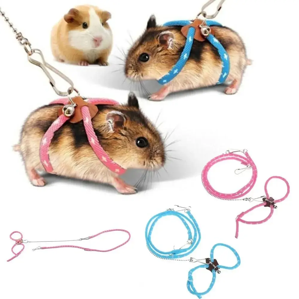 Hamster Traction Rope Adjustable Small Pet Soft Strap Leash Bird Parrot Mouse Hamster Ferret Rat Small Pet Leash Leash