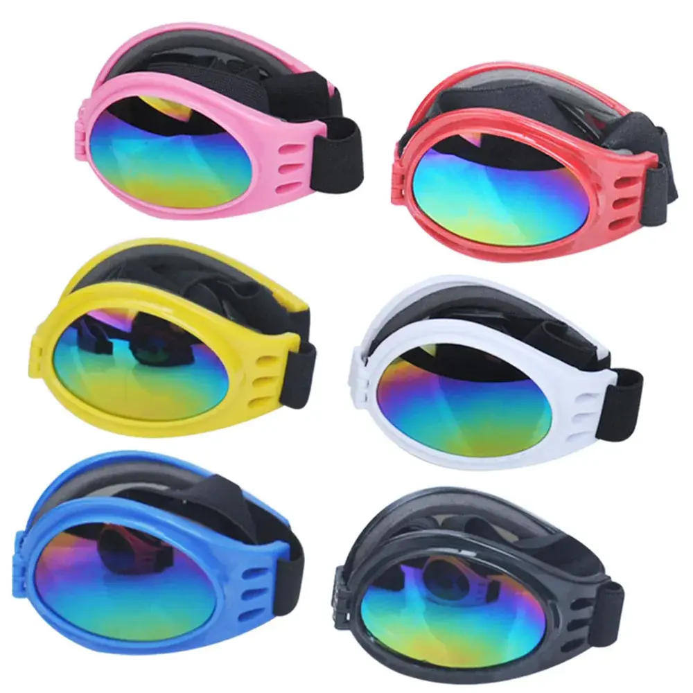 Adjustable Dog Goggles Foldable Prevent UV Pet Glasses for Small Medium Dog Cat Puppy Sunglasses Pet Photo Props Dog Accessories