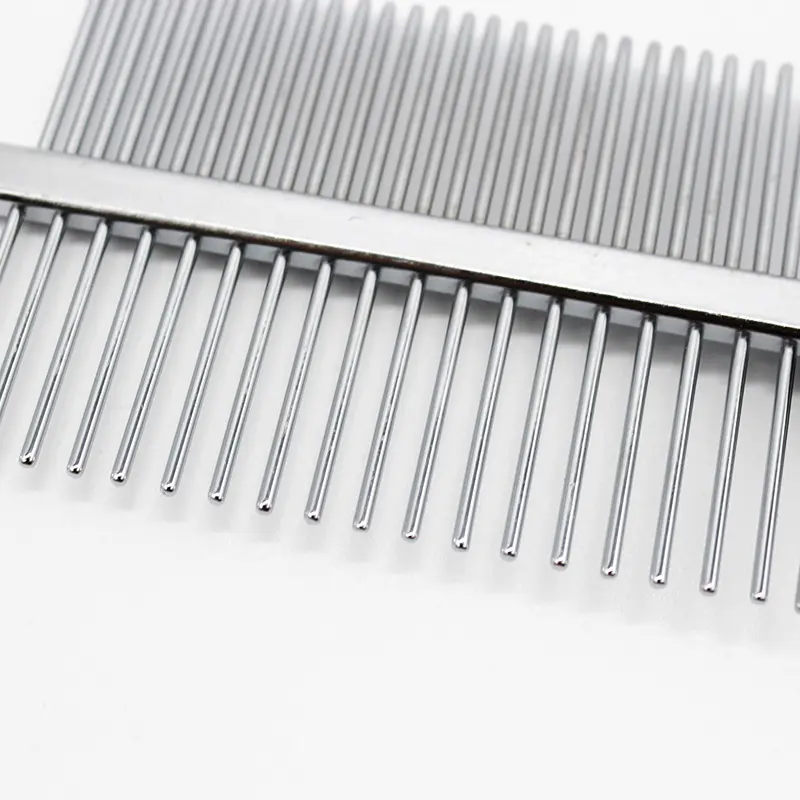 Dog Comb Pet Hair Removal Stainless Steel Shedding Pin Combs For Cat Dog Cleaning Grooming Tool 10*5cm