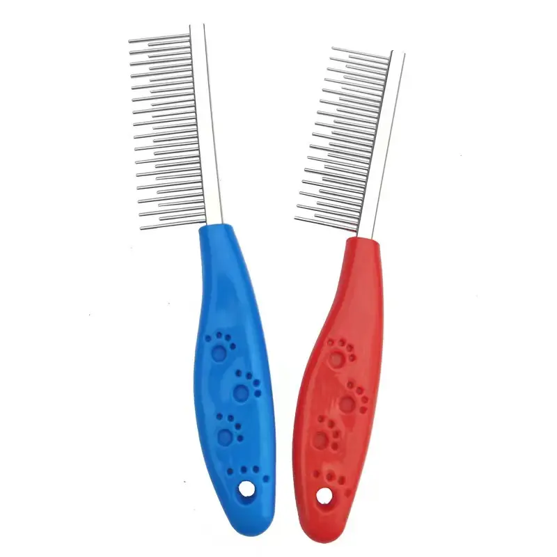 Dog Comb Pet Hair Removal Stainless Steel Shedding Pin Combs For Cat Dog Cleaning Grooming Tool 10*5cm