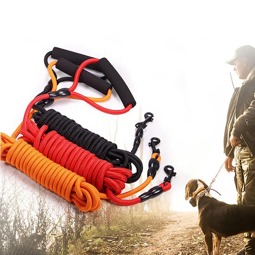 2M/3M/5M Long Rope Training Dog Leash Heavy Duty Nylon Recall Agility Training Dogs Lead Leash for Small Medium Large Dog Leash