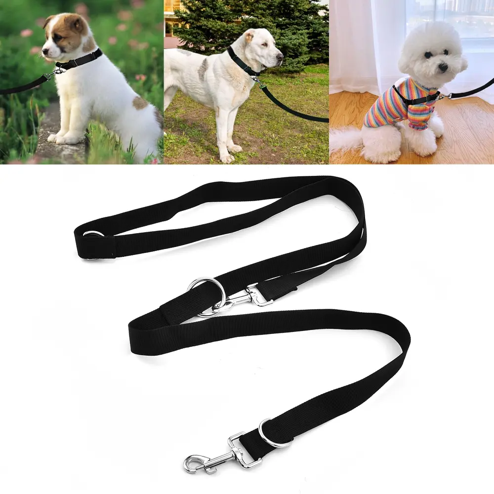 2.5M Adjustable Dual-End Pet Training Leash - Reflective PP Rope for Outdoor Running & All-Size Dogs