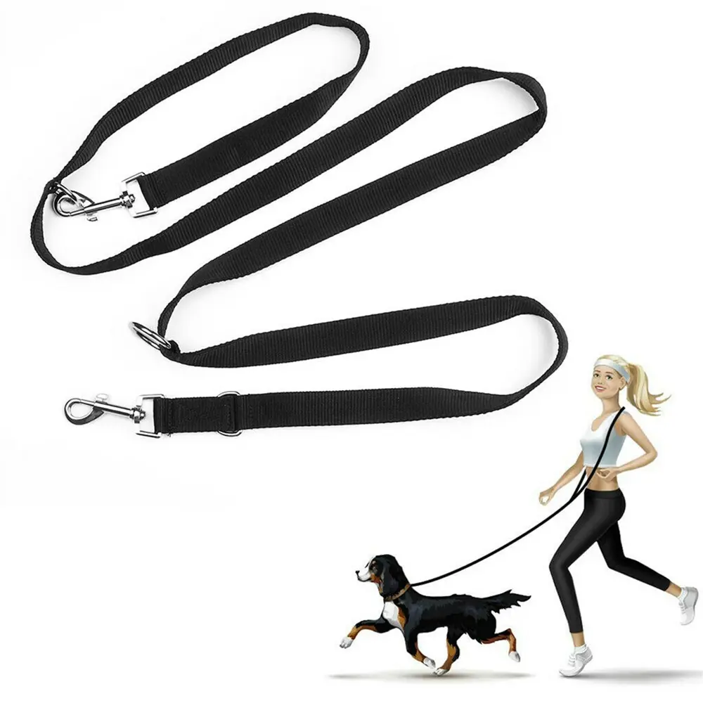 2.5M Adjustable Dual-End Pet Training Leash - Reflective PP Rope for Outdoor Running & All-Size Dogs