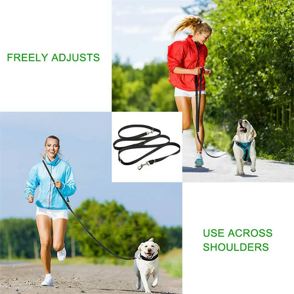 2.5M Adjustable Dual-End Pet Training Leash - Reflective PP Rope for Outdoor Running & All-Size Dogs