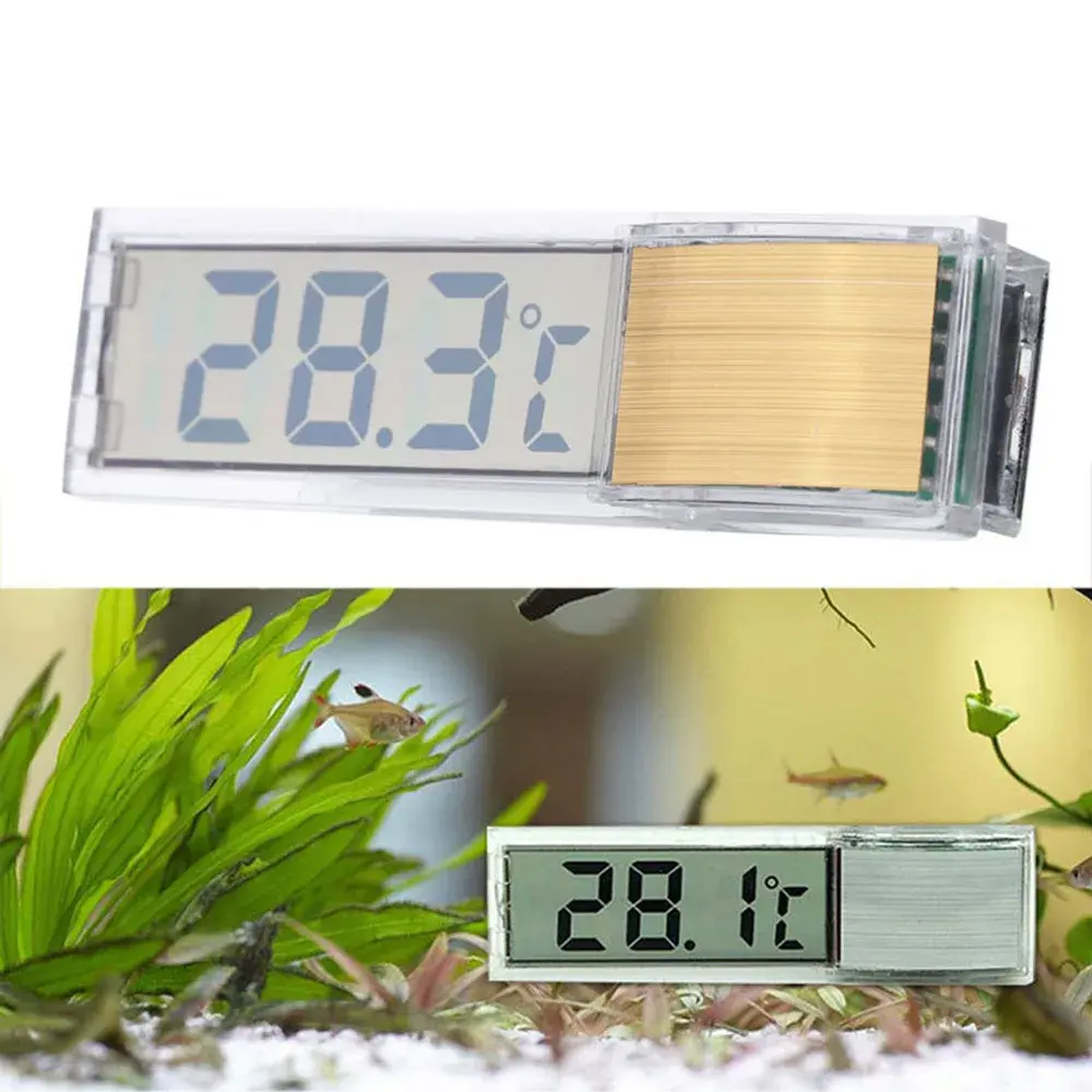 Aquarium Electronic Thermometer LCD Digital Fish Tank Thermometer Water Temperature Measuring Instrument Aquarium Accessories