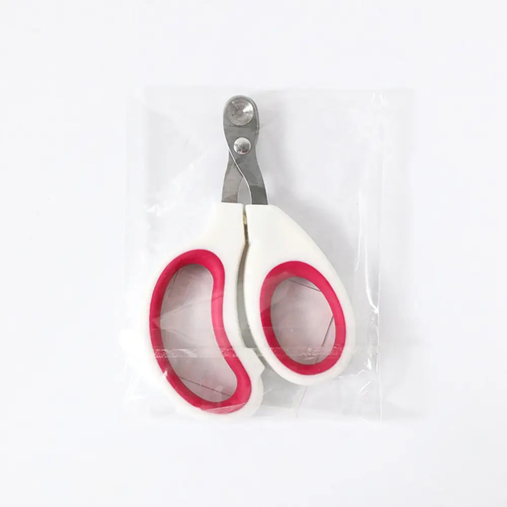 Stainless Steel Pet Nail Clipper for Dogs & Cats Color-Blocked Small Animal Claw Trimmer Beauty Grinder for Nail Care