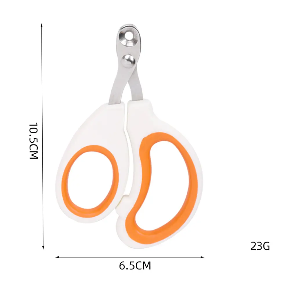 Stainless Steel Pet Nail Clipper for Dogs & Cats Color-Blocked Small Animal Claw Trimmer Beauty Grinder for Nail Care