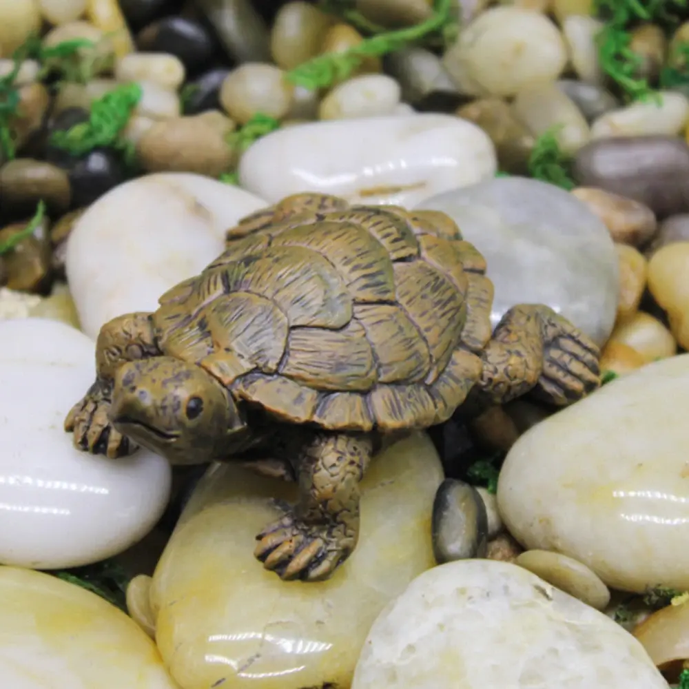 Resin Turtle Statue Reptile Breeding Box Decoration Mini Sea Turtle Figurine Micro Landscape Ornaments Aquarium Fish Tank
