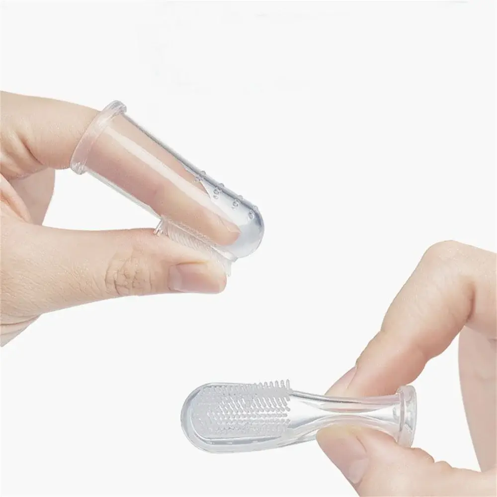4pcs Pet Toothbrush Super Soft Pet Finger Toothbrush for Dog Cat Silicagel Toothbrush Teeth Care Tool Dog Cat Cleaning Supplies