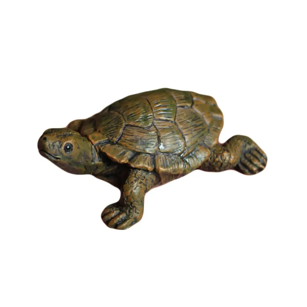 Resin Turtle Statue Reptile Breeding Box Decoration Mini Sea Turtle Figurine Micro Landscape Ornaments Aquarium Fish Tank