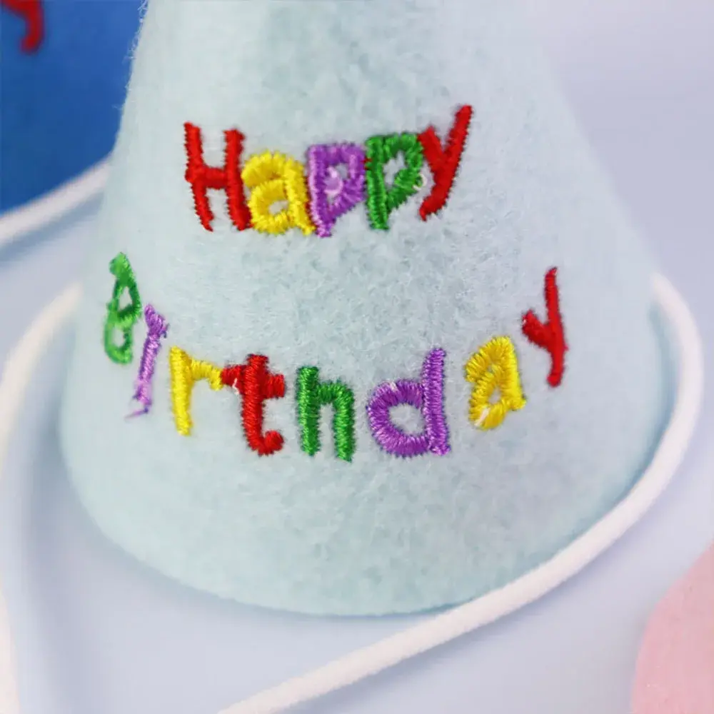 Pet Birthday Hat Adjustable Dog Cat Hat Pet Birthday Party Headdress Photo Props Pet Supplies