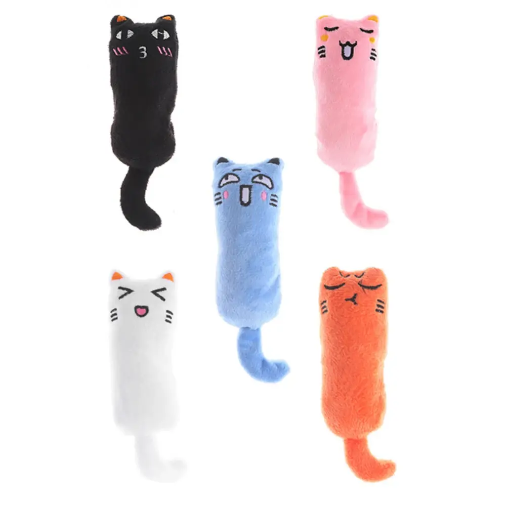 Cat Plush Toy Rustle Sound Catnip Toy for Cat Cute Funny Interactive Plush Catnip Cat Toy Kitten Grinding Teeth Pet Supplies