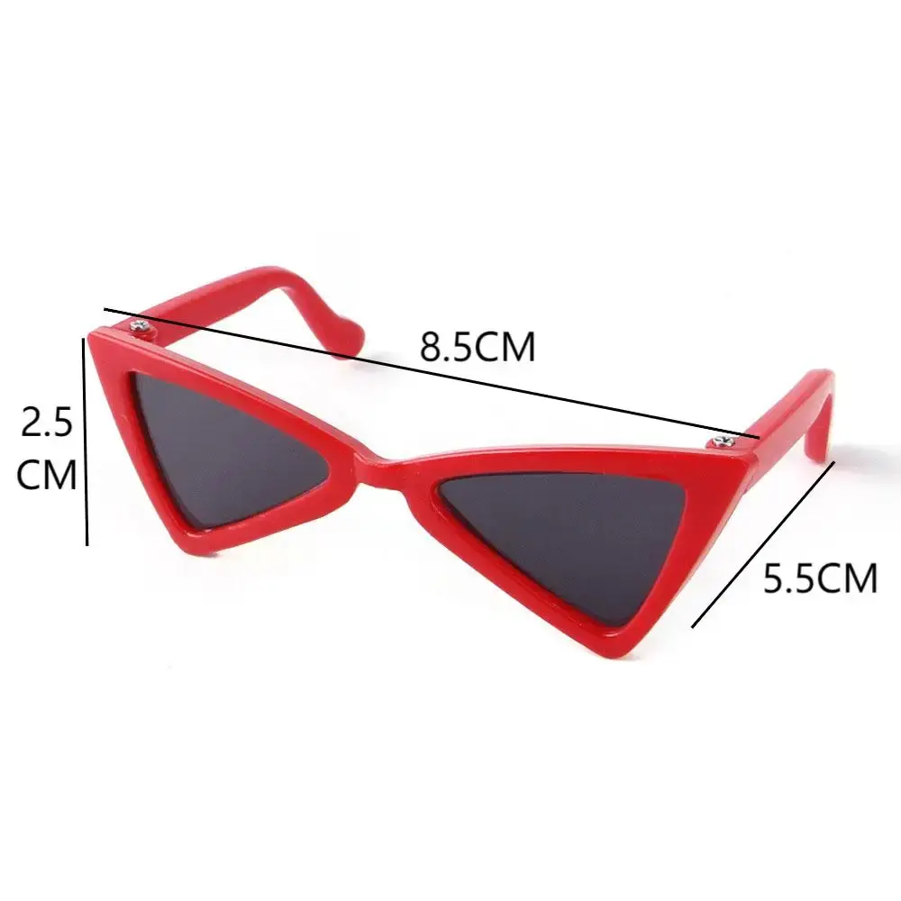 Fashion Vintage Triangle Cat Sunglasses Reflection Eye Wear Glasses for Small Dogs Cats Puppy Kitten Photo Props Pet Accessories