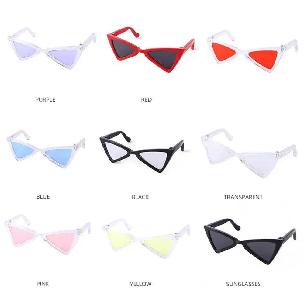 Fashion Vintage Triangle Cat Sunglasses Reflection Eye Wear Glasses for Small Dogs Cats Puppy Kitten Photo Props Pet Accessories