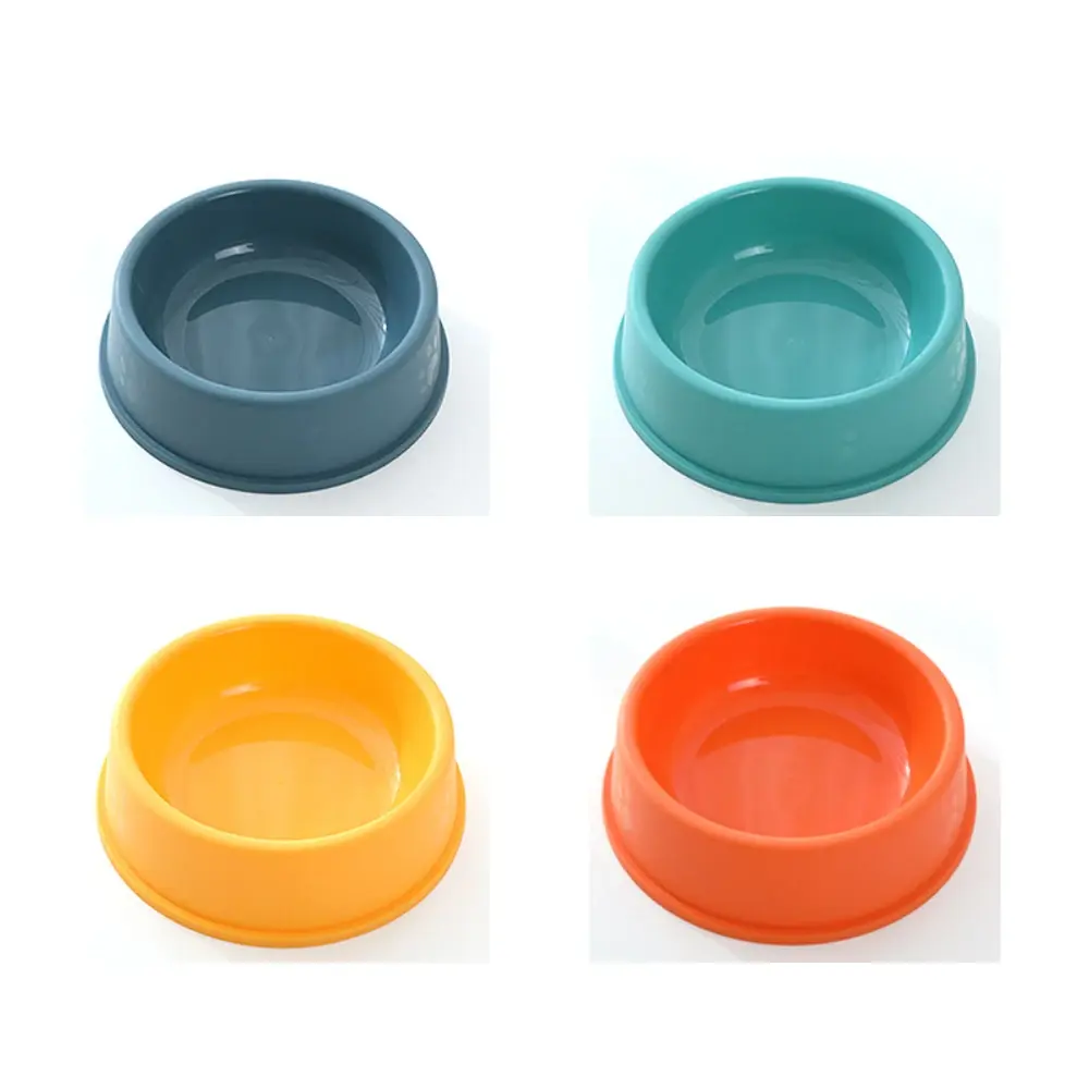 High Quality Pet Feeding Bowls for Cats and Dogs Solid Color Food water Bowls Easy to Clean Wet & Dry Food Bowls Pet Supplies