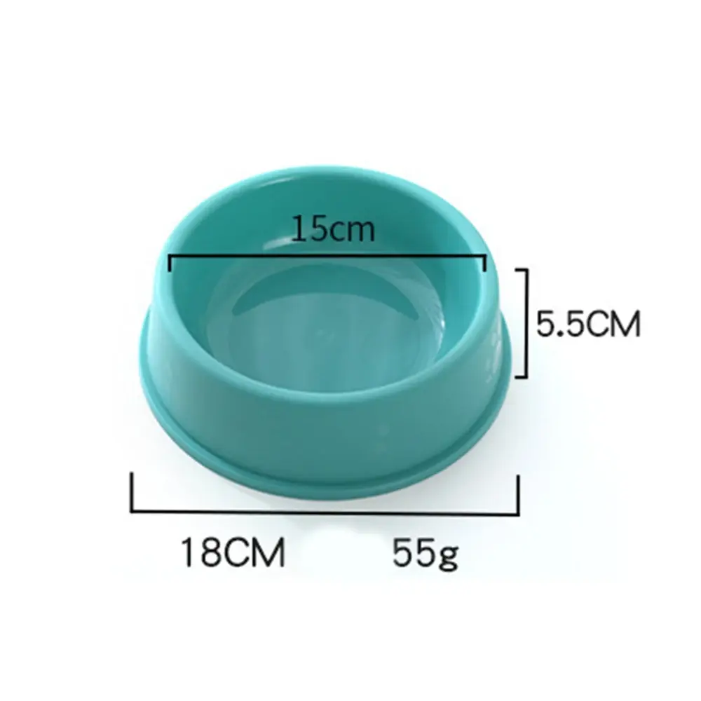 High Quality Pet Feeding Bowls for Cats and Dogs Solid Color Food water Bowls Easy to Clean Wet & Dry Food Bowls Pet Supplies