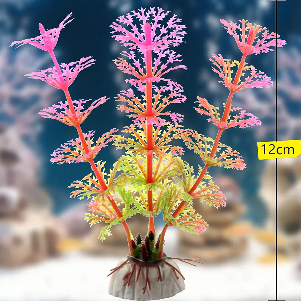 Aquarium Artificial Plants Plastic Green Shrub Underwater Decor For Fish Tank Viewing Simulation Aquarium Decorations