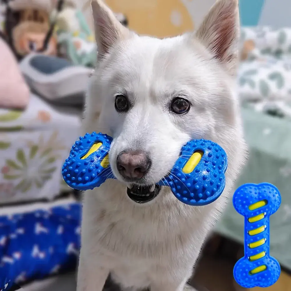 Pet Dog Teeth Cleaning Molar Stick Chew Toys Rubber Bone Toy Puppy Interactive Stick Dog Chew Bite Toys Pet Supplies