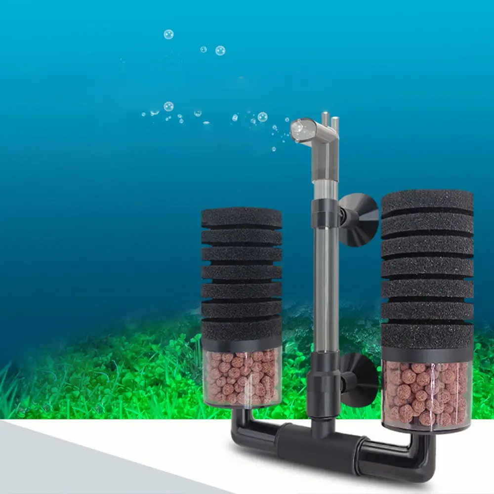 Aquarium Biochemical Sponge Filter with Filter Balls High-Efficiency Fish Tank Filtration System Aquarium Filter Accessories