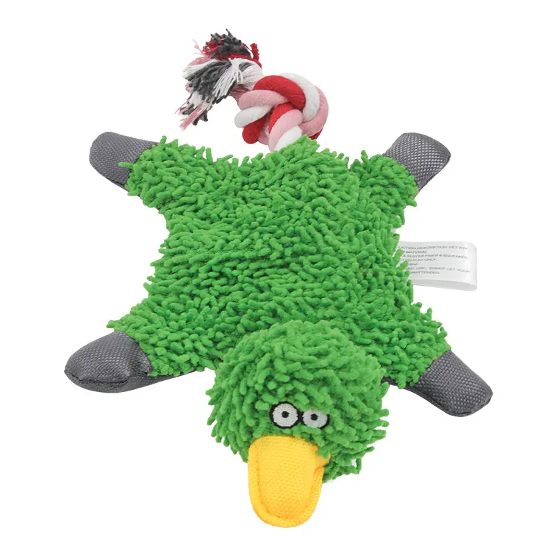 Durable Soft Pet Dog Plush Toy Animal Shape with Squeaky for Small Dogs Chihuahua Yorkshire Bichon Puppy Chew Cleaning Toys