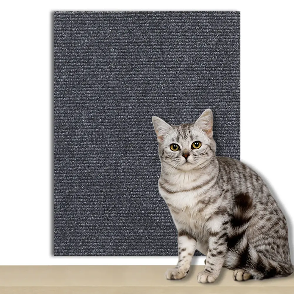 Self-Adhesive Cat Scratching Board Wall Stickers Wall Mounted DIY Anti-Scratch Mat for Furniture Protection & Cat Nail Care