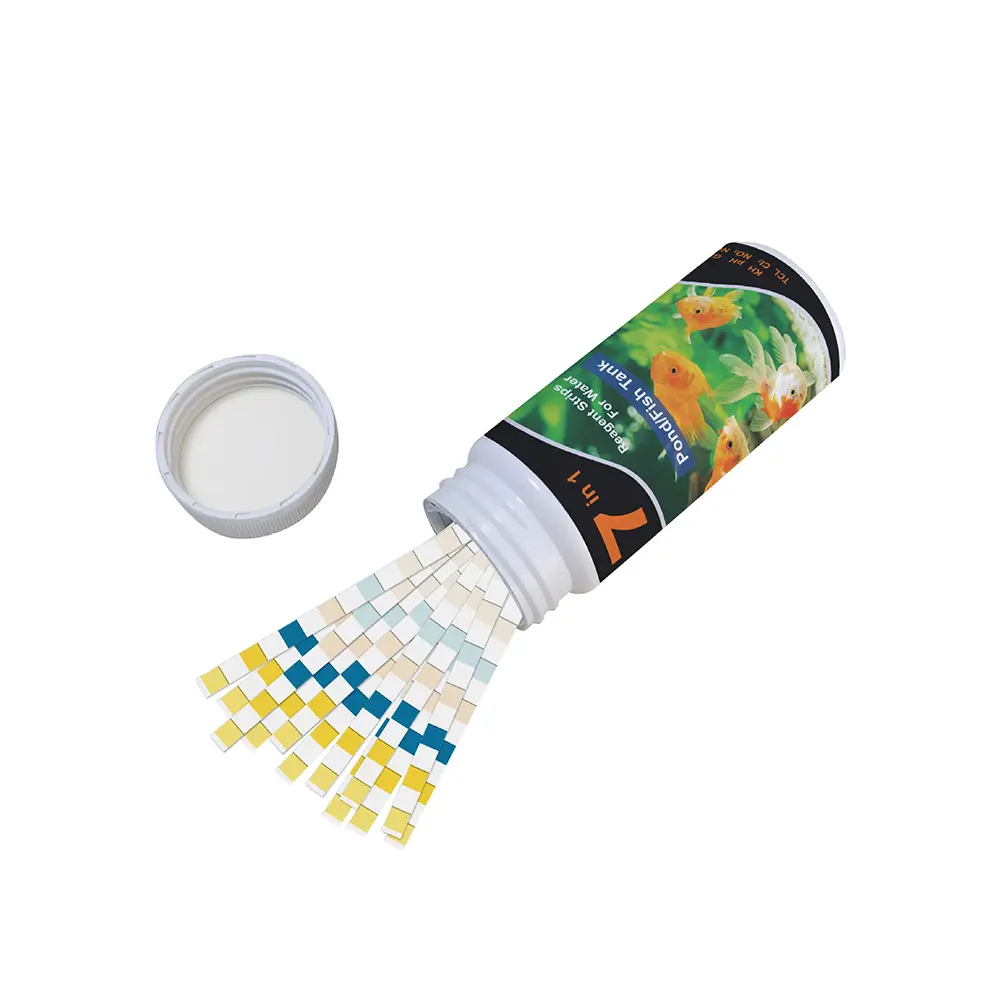 7-in-1 Aquarium Testing Kit Non-Toxic Test Strips for Freshwater Saltwater Pond Eco-Friendly Efficient Results Home & Breeding