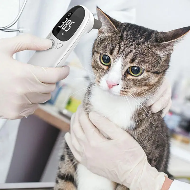Pet thermometer Non-contact electronic thermometer Ear temperature measuring instrument Suitable for home and clinic use