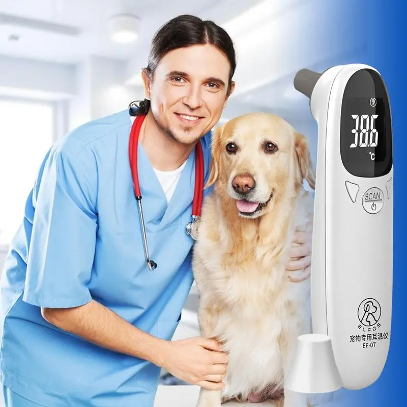 Pet thermometer Non-contact electronic thermometer Ear temperature measuring instrument Suitable for home and clinic use