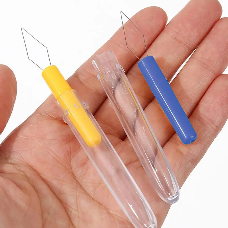 3-Pack Needle Threader Elderly Friendly Quick Threading Manual Sewing Machine Sewing Thread Quick Needle Threader (Random Colors