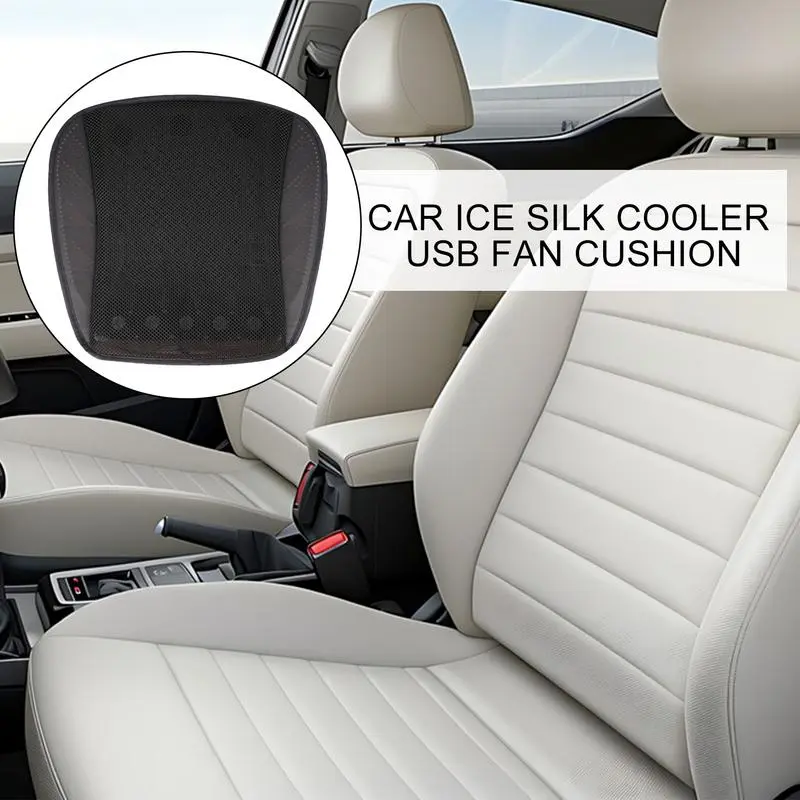 Cushion For Car Seat Cooler Fan Sitting Pad Multifunctional Seat Cushion With 3 Speeds Adjustable Fan For Automotive Home