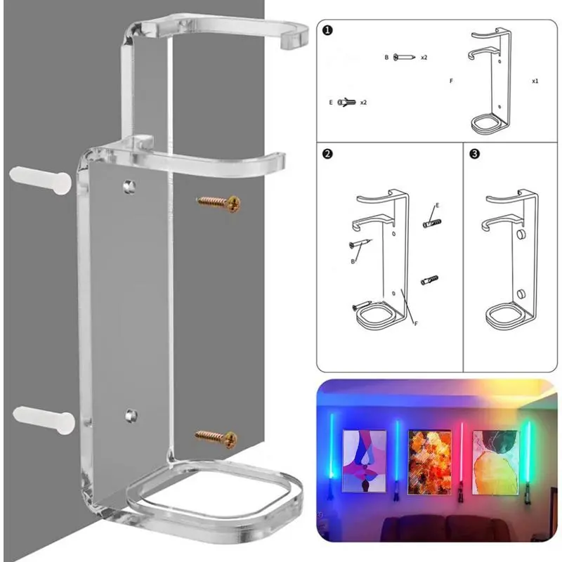 Lightsaber wall mount bracket Laser sword acrylic display stand Wall decoration stand Suitable for lightsaber display stand