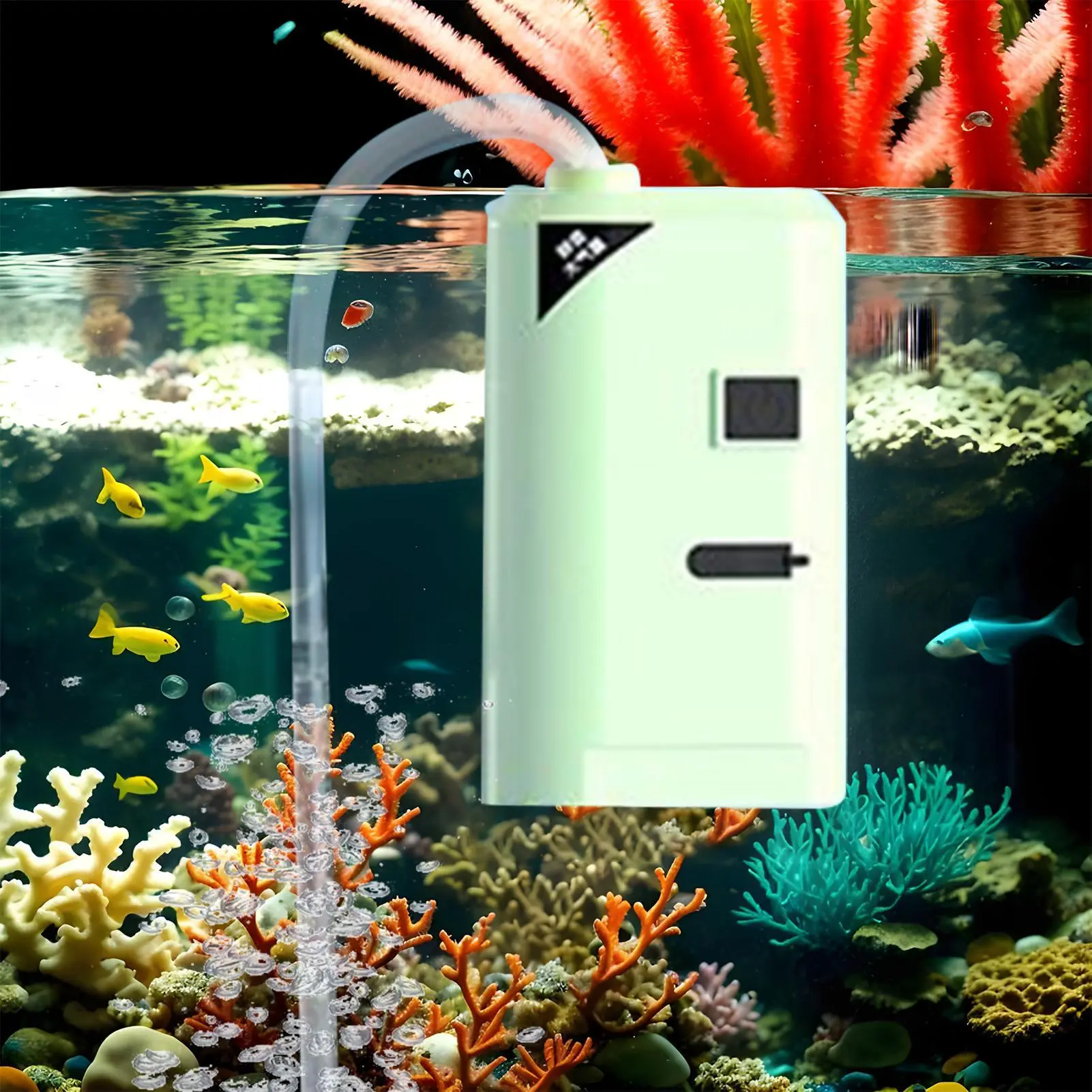 Aquarium Air Pump USB Quiet Portable Fish Tank Air Bubbler Fishing Accessories For Pond Pool Hydroponics Aquaculture Reptiles