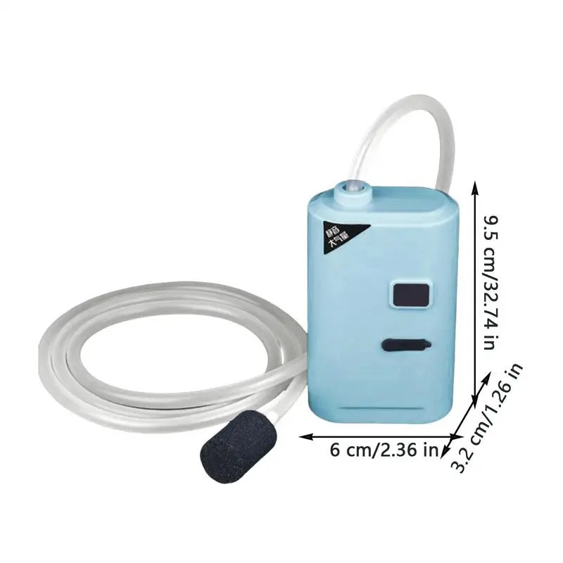 Aquarium Air Pump USB Quiet Portable Fish Tank Air Bubbler Fishing Accessories For Pond Pool Hydroponics Aquaculture Reptiles