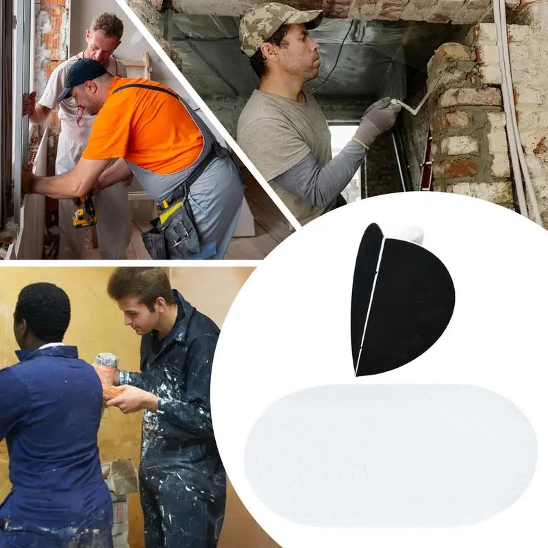 Contour Sander Corner Sanding Tool Self-Adhesive Sandpaper Polishing Semi-Circular For Carving Paint Cleaning Craft Furniture