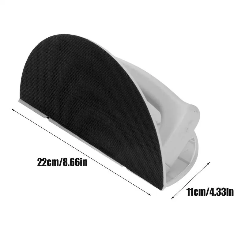 Contour Sander Corner Sanding Tool Self-Adhesive Sandpaper Polishing Semi-Circular For Carving Paint Cleaning Craft Furniture