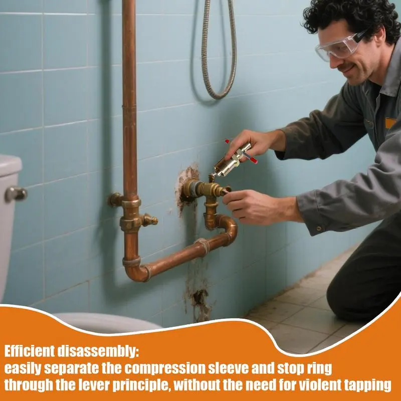 Compression Sleeve Puller Professional Ferrule Puller Tool Hydraulics Pneumatics & Plumbing For Home Users Men Beginners