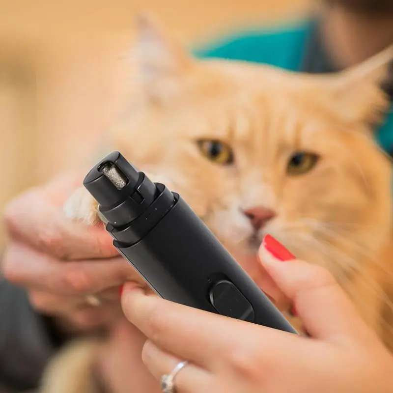Dog Nail Grinder Portable Quiet Dog Nail Grinder Electric Cat Clippers Pet Claw Trimmer Rechargeable Paw Drill Grooming Tool For