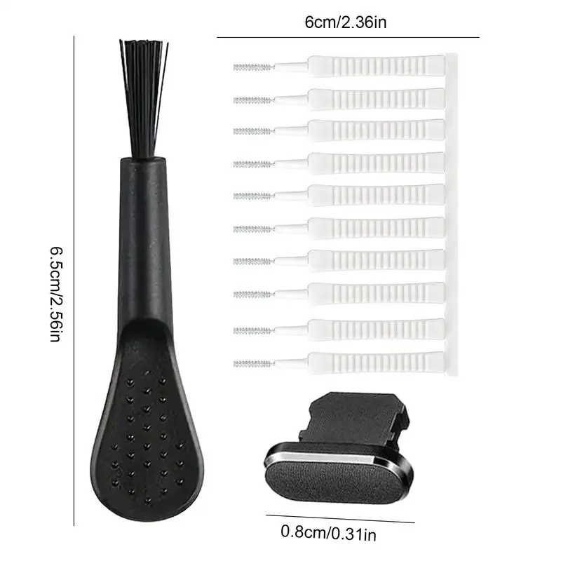 13-piece mobile phone interface cleaning brush set computer keyboard headset cleaning tool suitable for ip Type-C interface