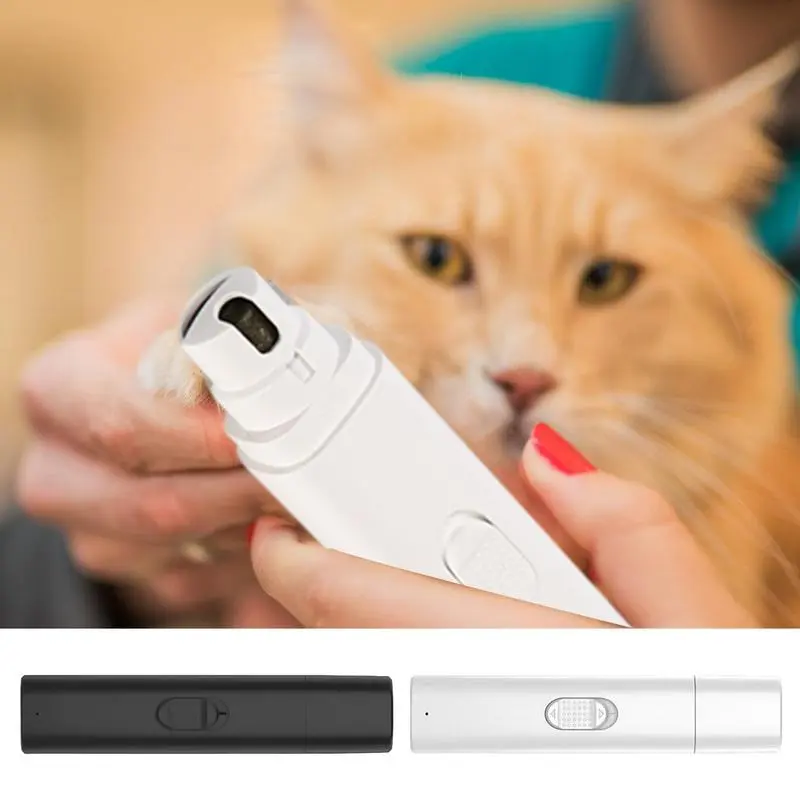 Dog Nail Grinder Portable Quiet Dog Nail Grinder Electric Cat Clippers Pet Claw Trimmer Rechargeable Paw Drill Grooming Tool For