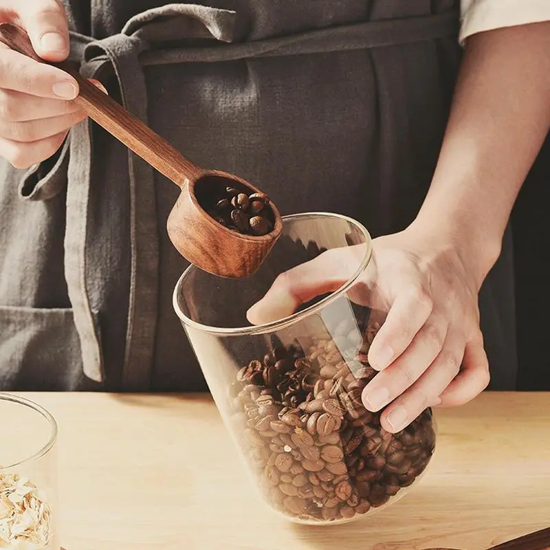 Black walnut measuring spoon quantitative wooden measuring spoon milk powder ground coffee measuring spoon