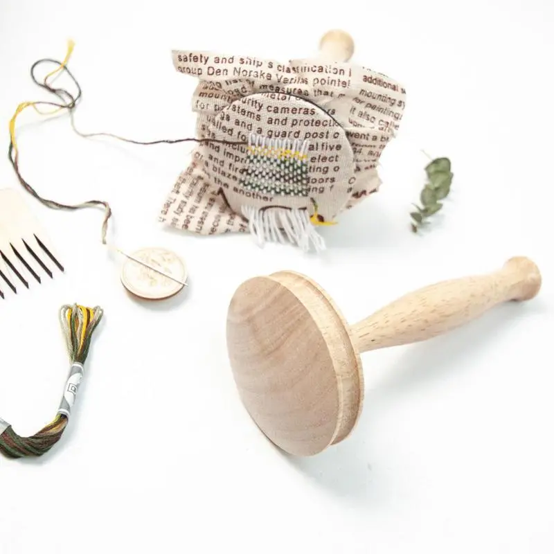 Wooden darning tool kit Mushroom darning patchwork tool Sock darning thread tool kit for darning sock holes and more