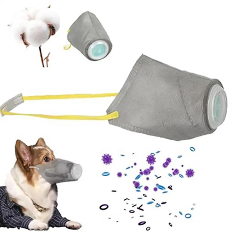 Pet Mouth Cover For Dog Adjustable Respirator Muzzle For Pet Puppy Pet Supplies Dog Mouth Guard Pet Respirator Muzzle For Daily
